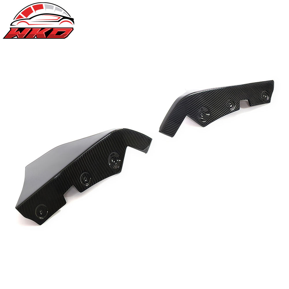 Fits 20-25 Toyota GR Supra A90 A91 AG Style Rear Bumper Apron Gloss Carbon Fiber