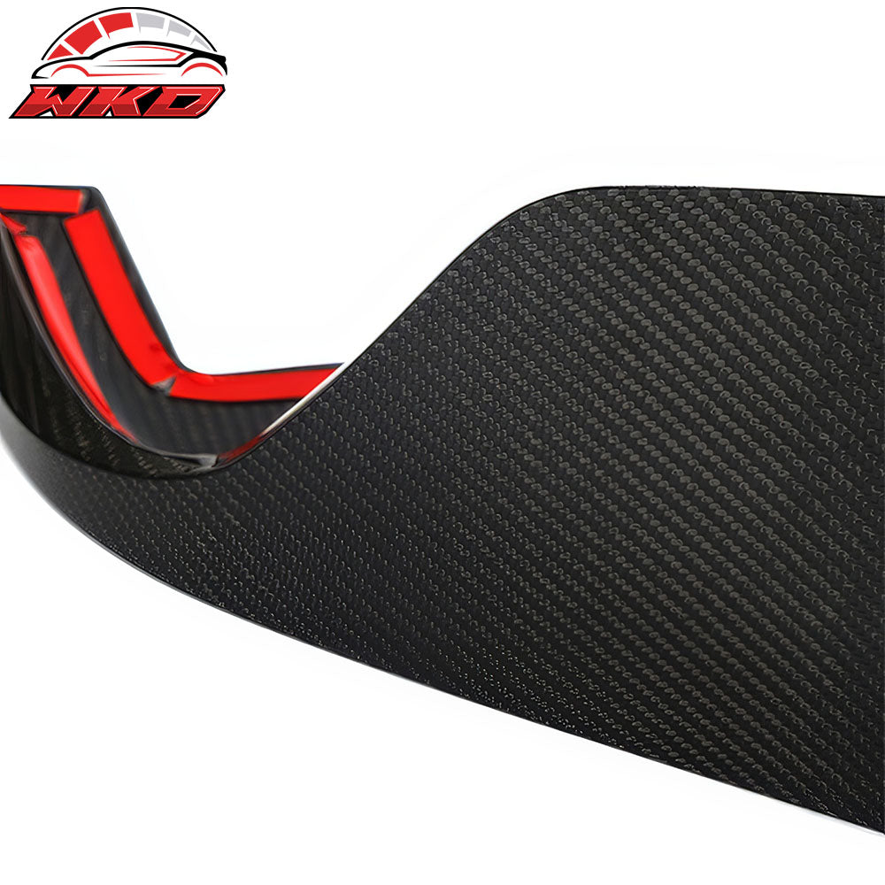 Fits 20-25 Toyota GR Supra A90 A91 AG Style Rear Bumper Apron Gloss Carbon Fiber