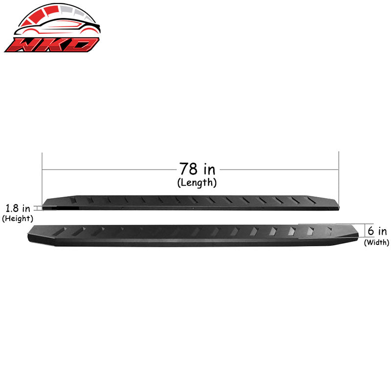 Fits 05-22 Toyota Tacoma Double Cab Side Step Rails Nerf Bars Running Boards