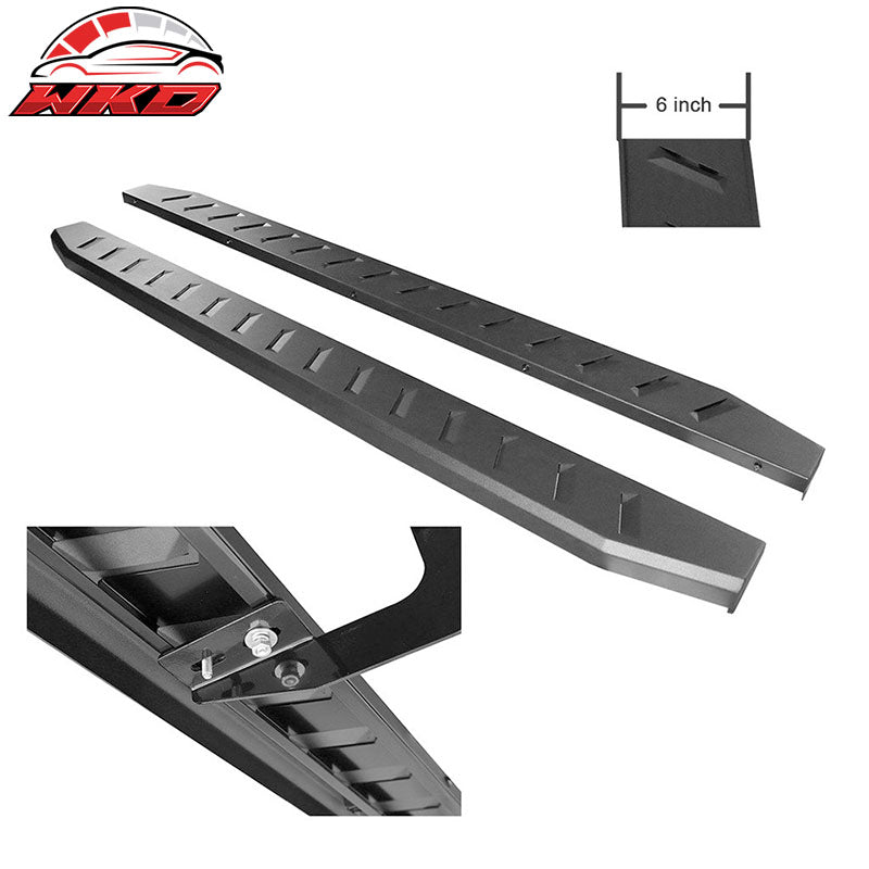Fits 07-21 Toyota Tundra CrewMax Cab Side Step Rails Nerf Bars Running Boards