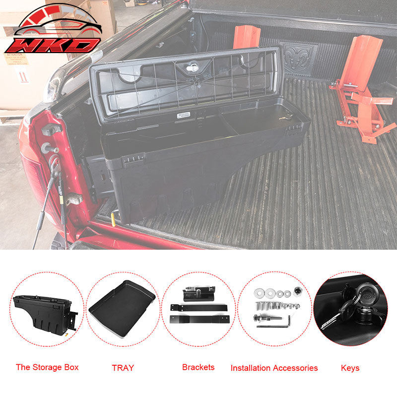 Fits 07-19 Toyota Tundra ABS Truck Bed Storage Box Toolbox  Left Right