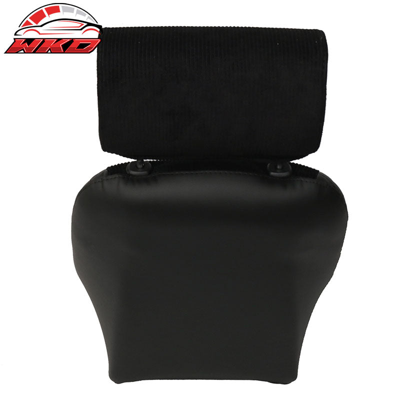 Classic Bucket Single Seat With Sliders Suede Black Faux Leather PU