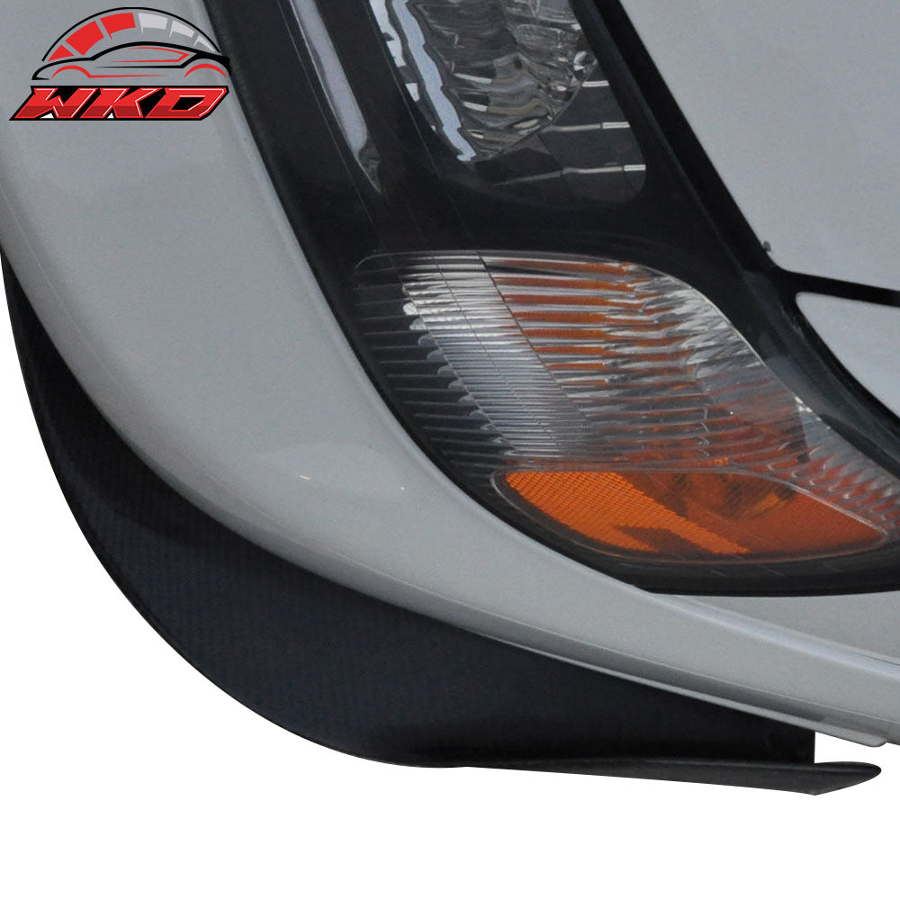 Universal Fit Carbon Fiber CF Winglet Type 3 Front Bumper Lip Splitter