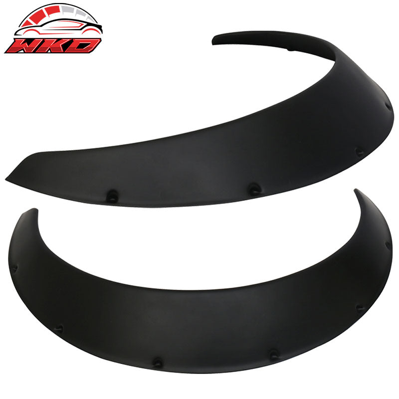 Ikon V3 Wholesale Universal 50mm Front 90mm Wide Rear Polypropylene Fender Flares Set of 4
