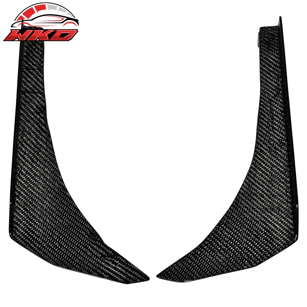 Wholesale Universal Front Canards Front Bumper Lip Splitter Spats - Carbon Fiber (CF)