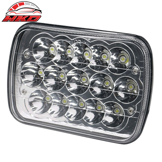 Wholesale 7"x6" LED Sealed Beam Square Projector Headlight Single Piece - Wikond Auto