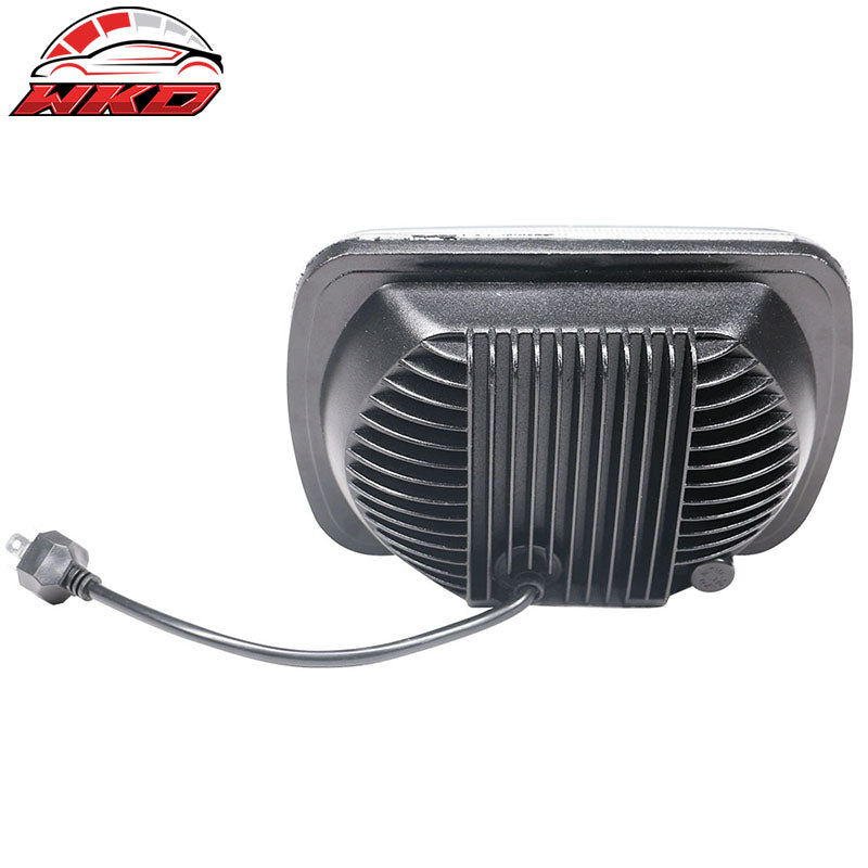 7"x6" LED Sealed Beam Square Projector Headlight Single Piece
