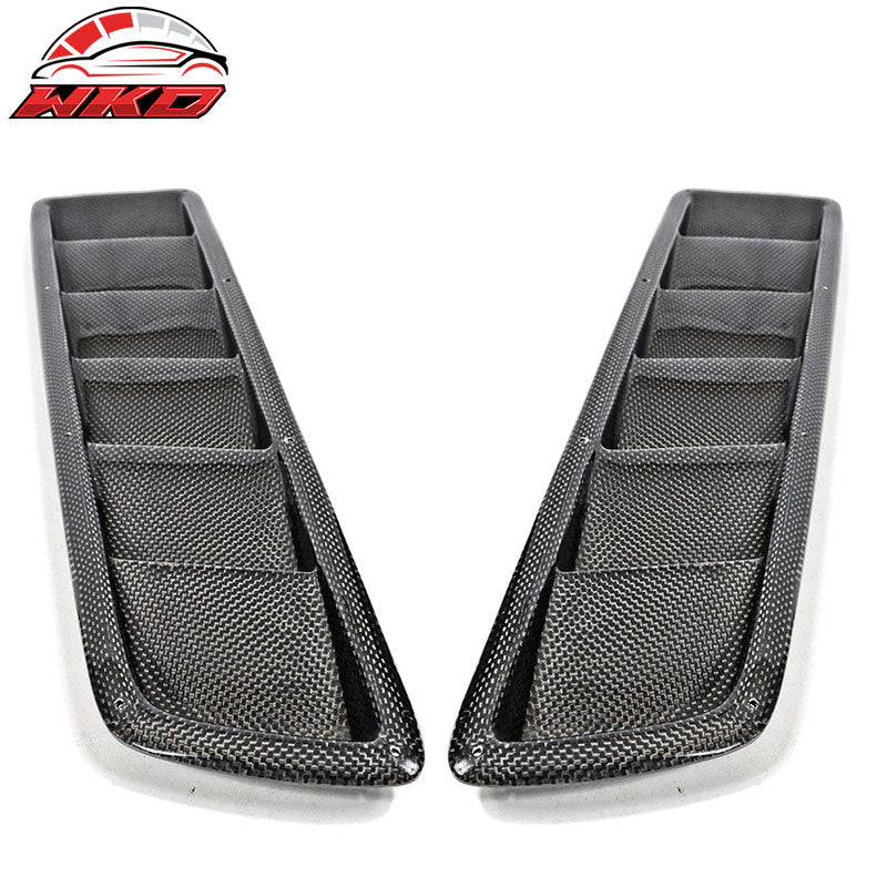 Wholesale Universal Wholesalement Air Flow Hood Vent Scoop Bonnet Cover 2PC 20x5 Inch - CF - Wikond Auto