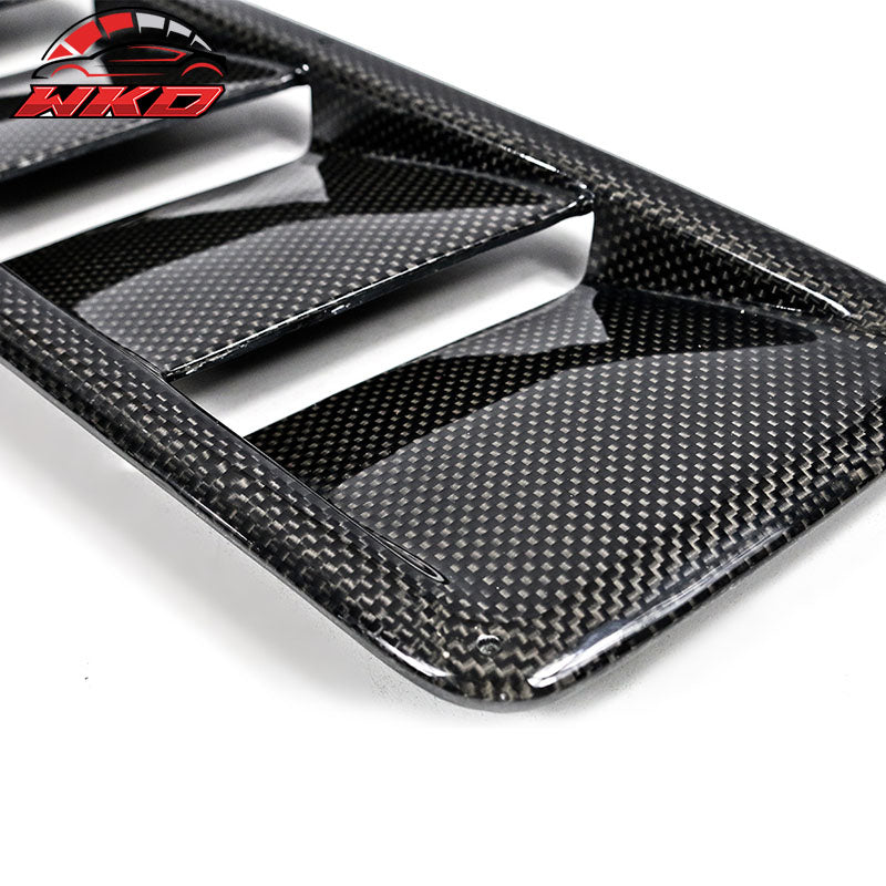 Wholesale Universal Wholesalement Air Flow Hood Vent Scoop Bonnet Cover 2PC 20x5 Inch - CF - Wikond Auto
