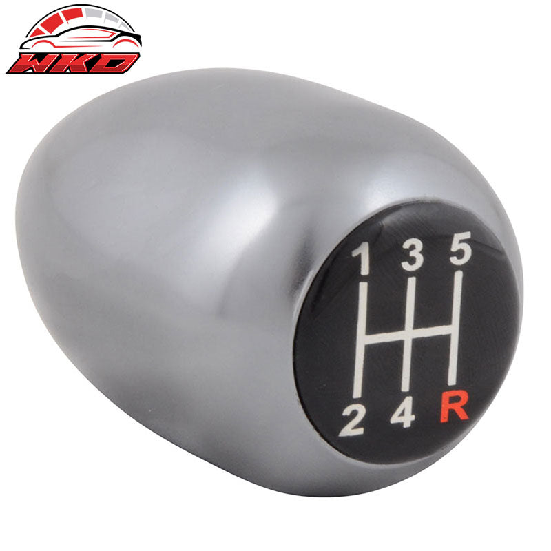 Universal Gunmetal M10 5 Speed Manual Type R Short Shift Knob Shifter Gear Boot