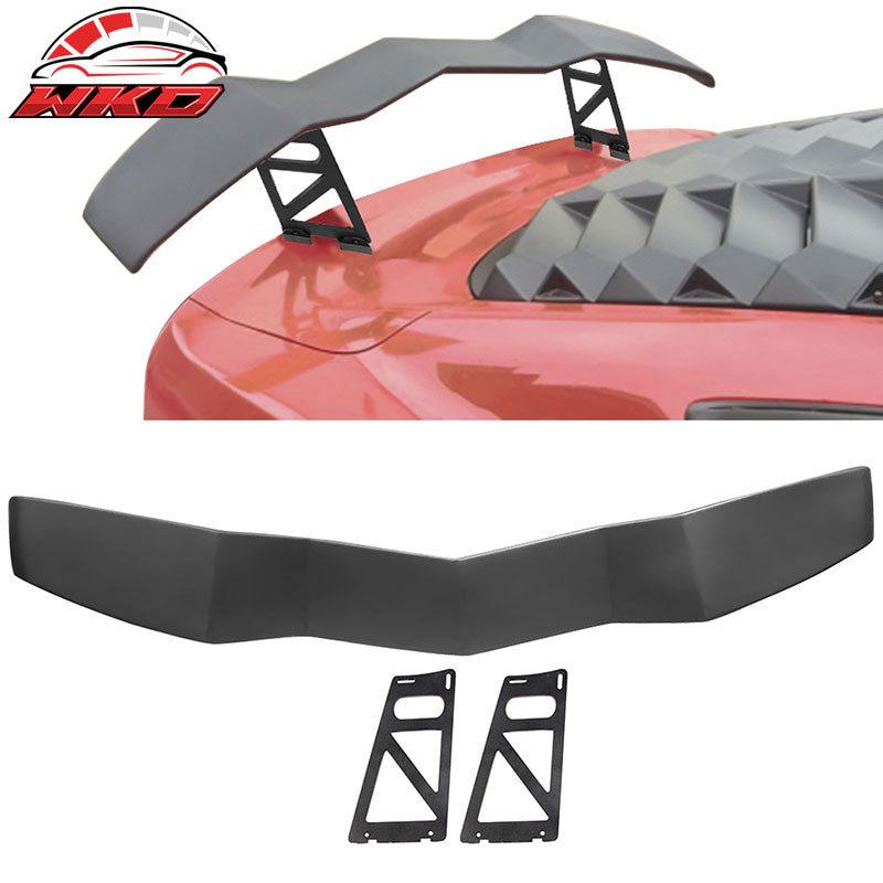 Universal Adjustable V6 Style Roof Spoiler Splitter With Leg - ABS