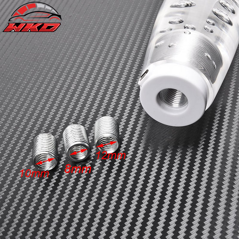 Universal Crystal Bubble LED Shift knob Shifter Head Manual Gear Shifter Cover