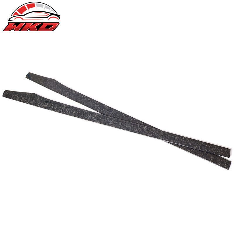 Universal 77.5" Side Skirts Flat Bottom Line Forged Carbon Fiber