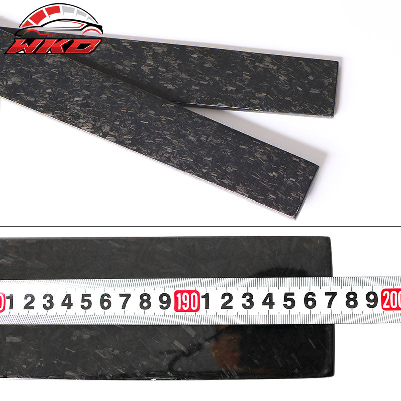 Universal 77.5" Side Skirts Flat Bottom Line Forged Carbon Fiber