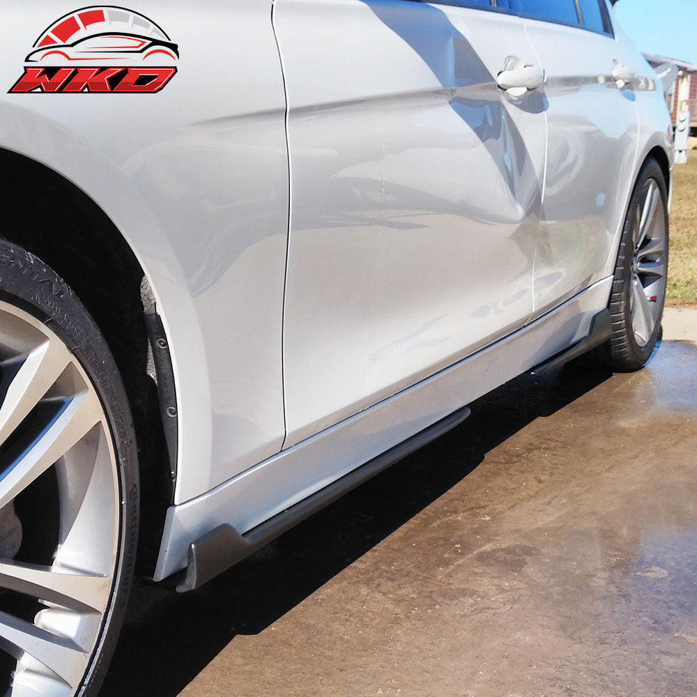 Universal Fit IKON Style 4PCS Side Skirts Extension Rocker Panels Added on PP