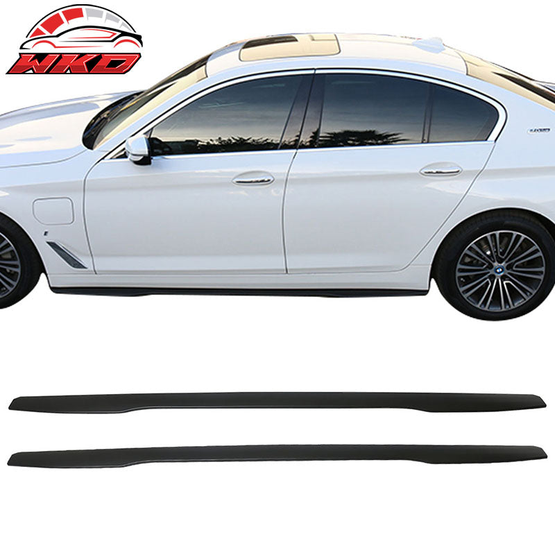 Universal IKON V3 Style 85.5 Inch 2PC Side Skirts Extension Lip Rocker Panel ABS