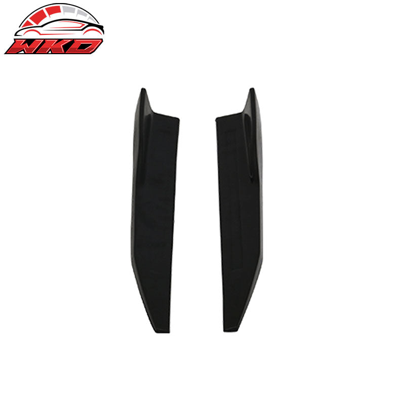 Wholesale Universal V4 Side Skirts Extension Winglet Wind Blades Rocker Splitter 2PC - PU
