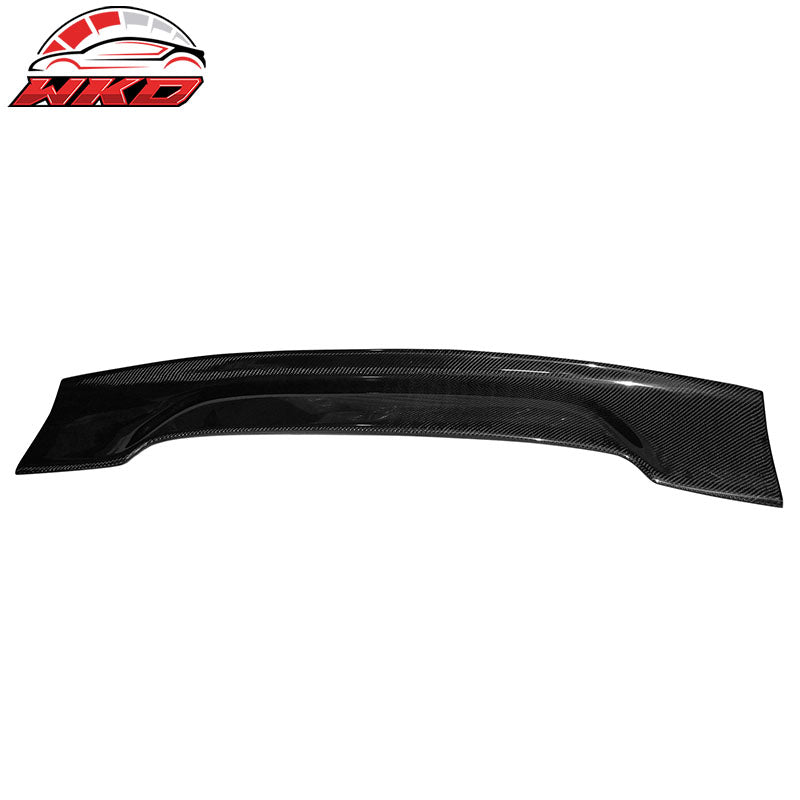 Universal 57" JDM Racing GT RS Carbon Fiber Trunk Spoiler V2 Side Plates V5 Legs