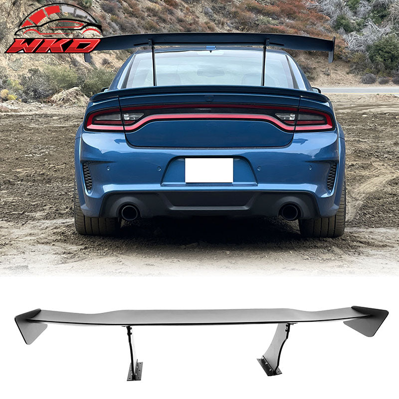 Universal 65" GT Trunk Spoiler Adjustable Rear Racing Wing (V4B Leg + V4D Plate)