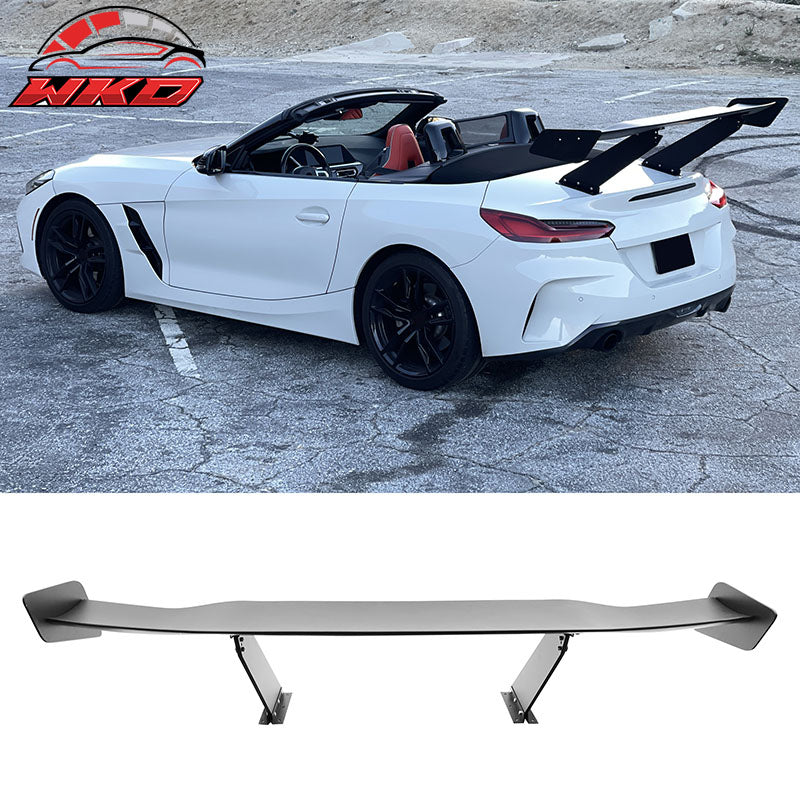 Universal 65" GT Trunk Spoiler Adjustable Rear Racing Wing (V4D Leg + V4D Plate)
