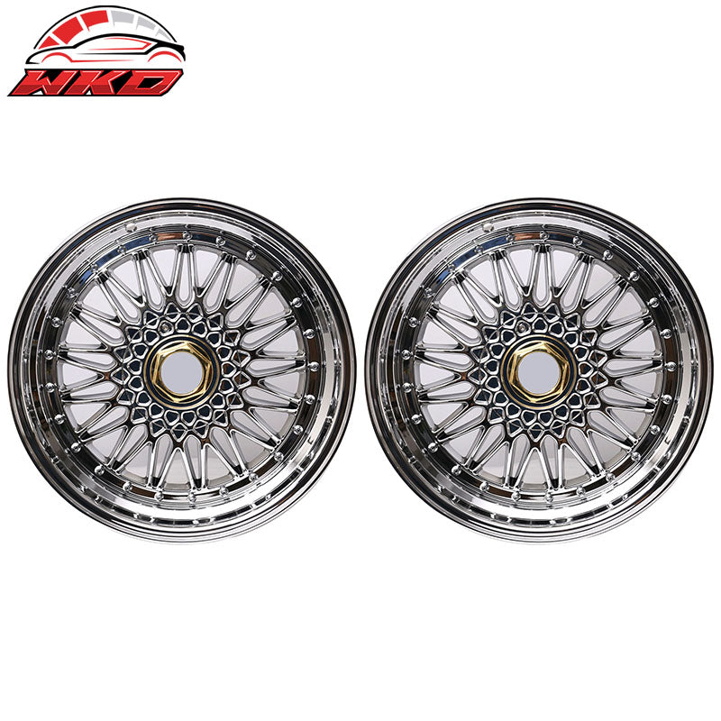 Wholesale (4) 18X8.0 +35 5X114.3 / 5X120 Step Lip Deep Dish Mesh Wheels Rim(Lincoln Mazda) - Wikond Auto