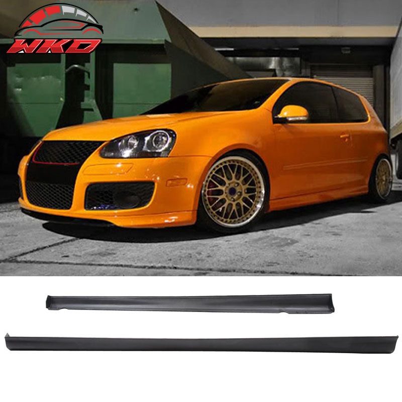 Fits 06-09 VW Golf GTI MK5 V-Style Side Skirts PU