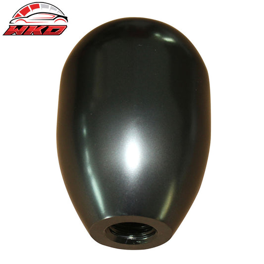 Wholesale Gunmetal Aluminum M10X1.5 MT T-R Style Gear Shift Knob 5 Speed JDM Emblem Badge - Wikond Auto