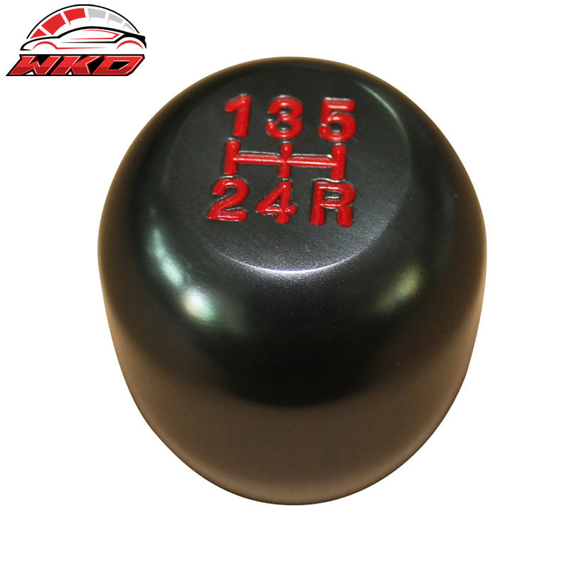 Gunmetal Aluminum M10X1.5 MT T-R Style Gear Shift Knob 5 Speed JDM Emblem Badge