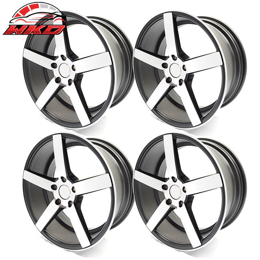 4PCS 19X8.5 +35 5X120 5 Spoke Wheels/Rims Wholesale Acura BMW Chevy Honda Lexus Toyota
