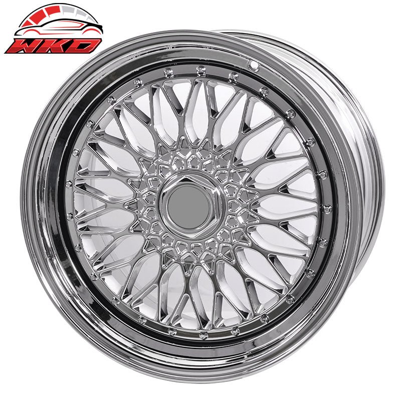 (2) 19X9.5 +40 5X114.3 / 5X120 Step Lip Deep Dish Mesh Wheels Rims Accessories