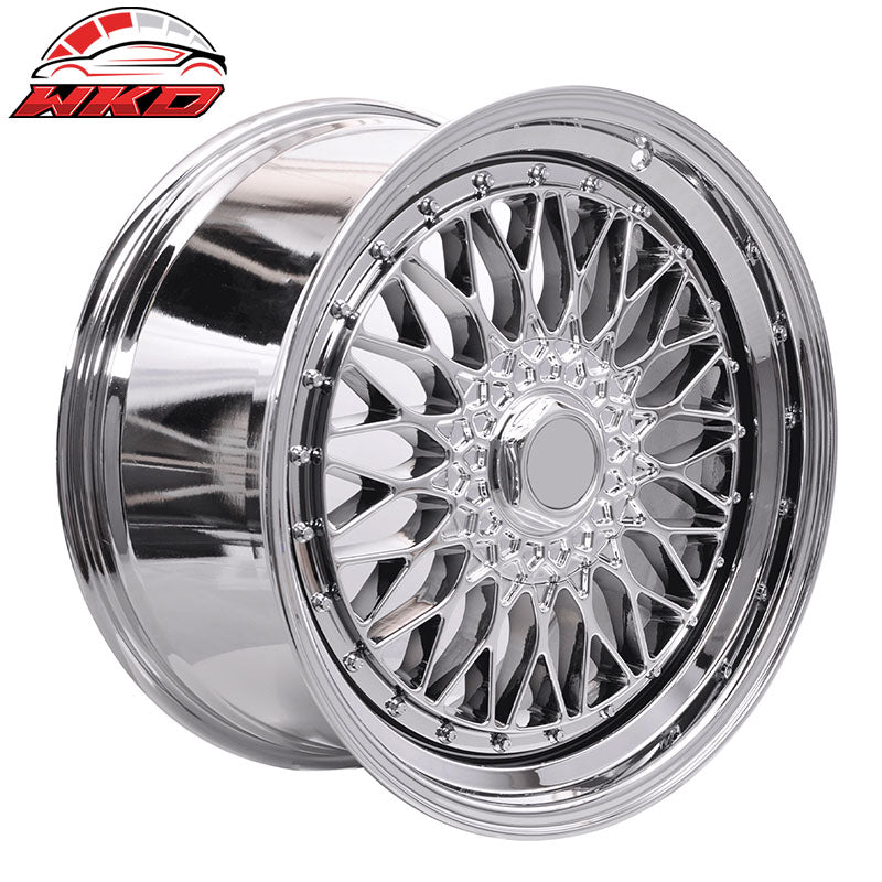 (2) 19X9.5 +40 5X114.3 / 5X120 Step Lip Deep Dish Mesh Wheels Rims Accessories